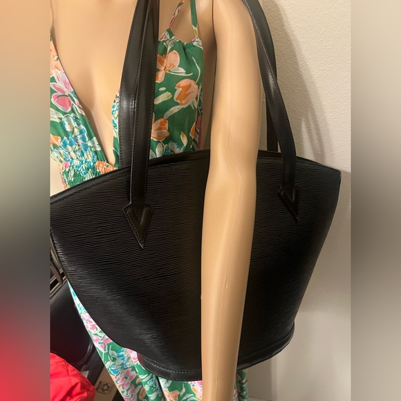 LV pre-loved black Epi Saint Jacques long straps Tote Bag - Picture 1 of 16